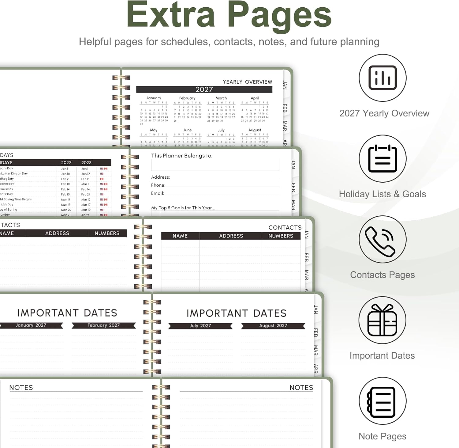 Detalle 1 de Weekly and Monthly Planner, A5