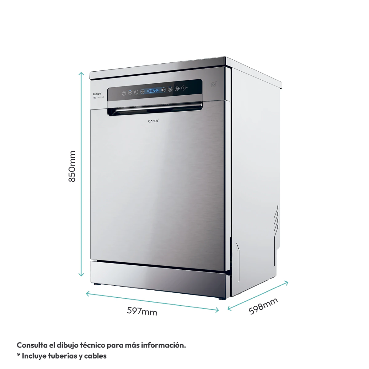 Thumbnail 1 de Candy CF 4C0F1S Lavavajillas 14 servicios 🧼