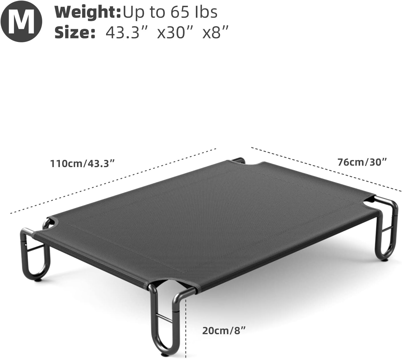 Thumbnail 6 de FAYDUDU elevated dog bed, large