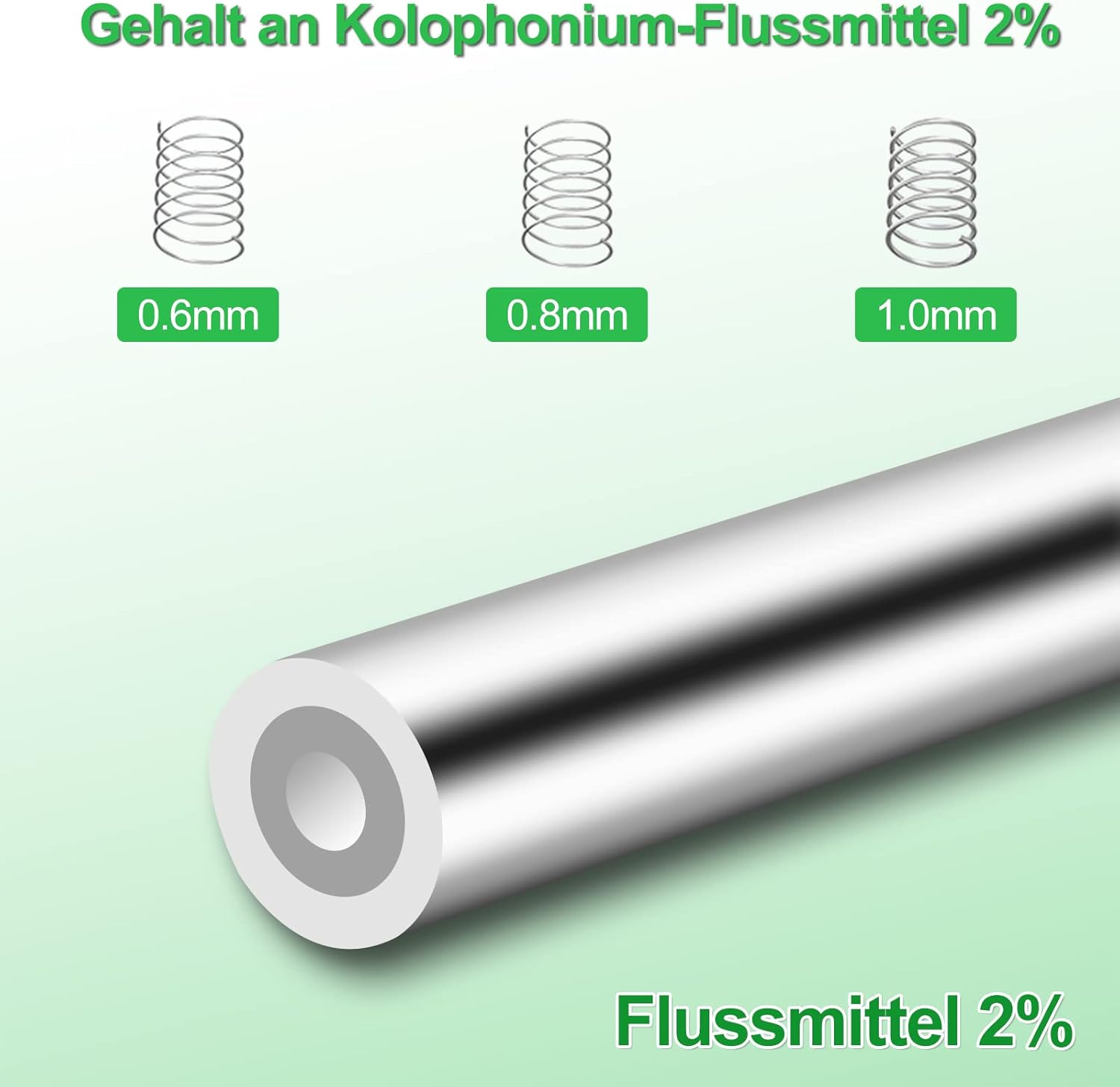 Detalle 2 de Gruiqrd Bleifreier Lötzinn 0,6 mm – Elektronik-Draht, 100 g