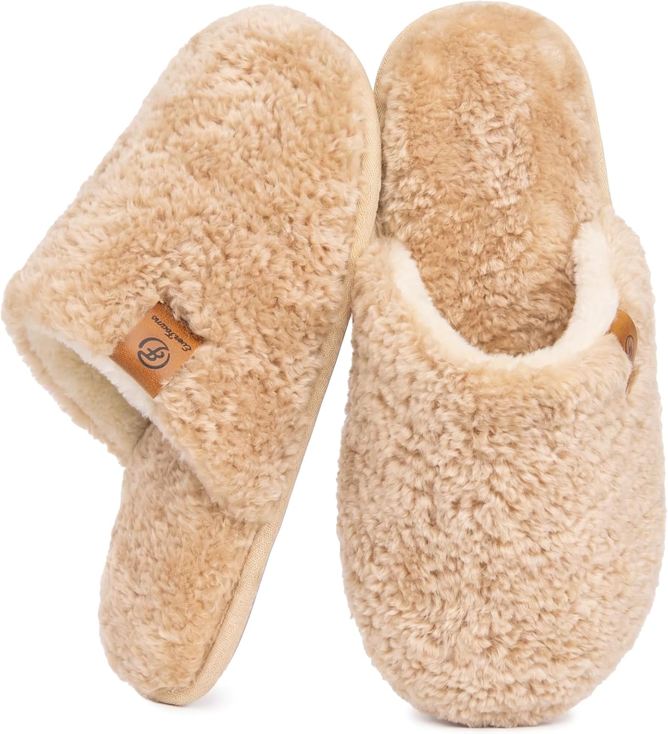 Detalle de EverFoams Cosy Alpine shearling slippers memory foam