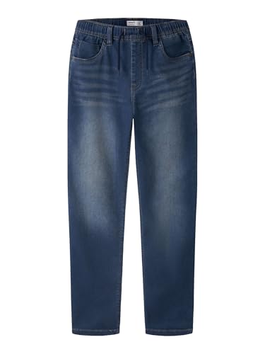Detalle de NAME IT Boy Jeans Slim Fit Sweat – Jogger-Jeans mit Kordelzug, Baumwolle-Mix