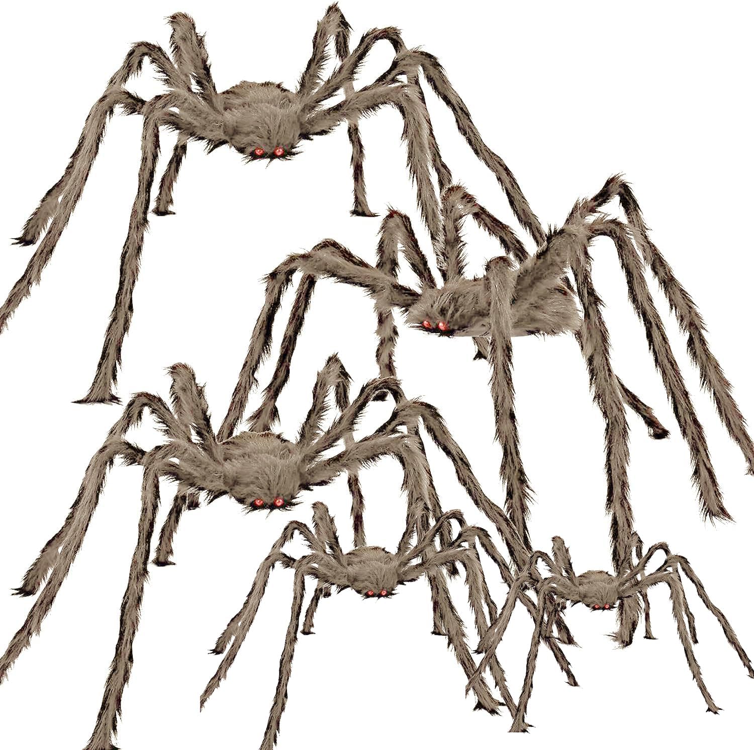Detalle de wymulot 5-23 Halloween Spider Set, 5-Pack with Bendable Legs