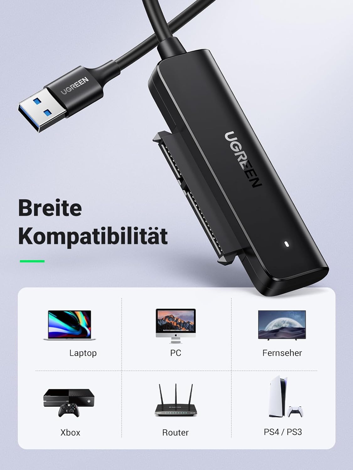 Thumbnail 5 de UGREEN SATA Adapter für 2,5 Zoll SSD