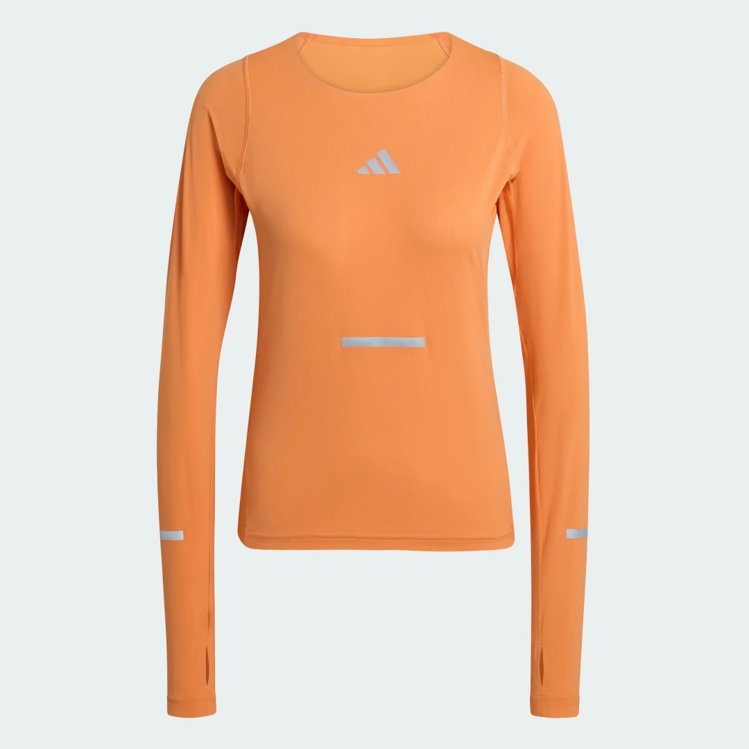 Thumbnail 3 de Camiseta manga larga ADI365 Climacool+ de Adidas — naranja
