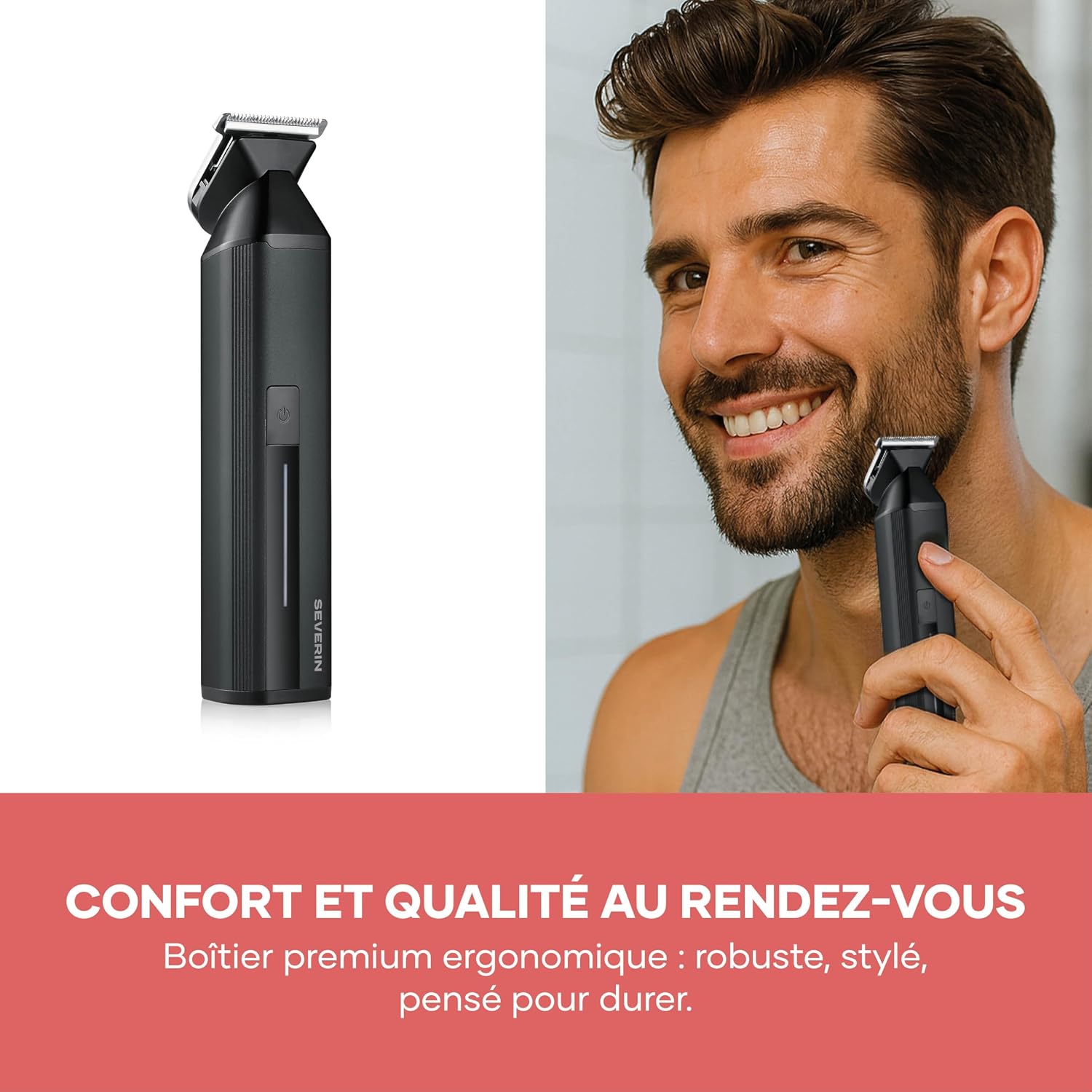 Thumbnail 6 de SEVERIN HS 0710 – Tondeuse sans fil 6 en 1 cheveux, barbe et finitions, autonomie jusqu’à 90 minutes