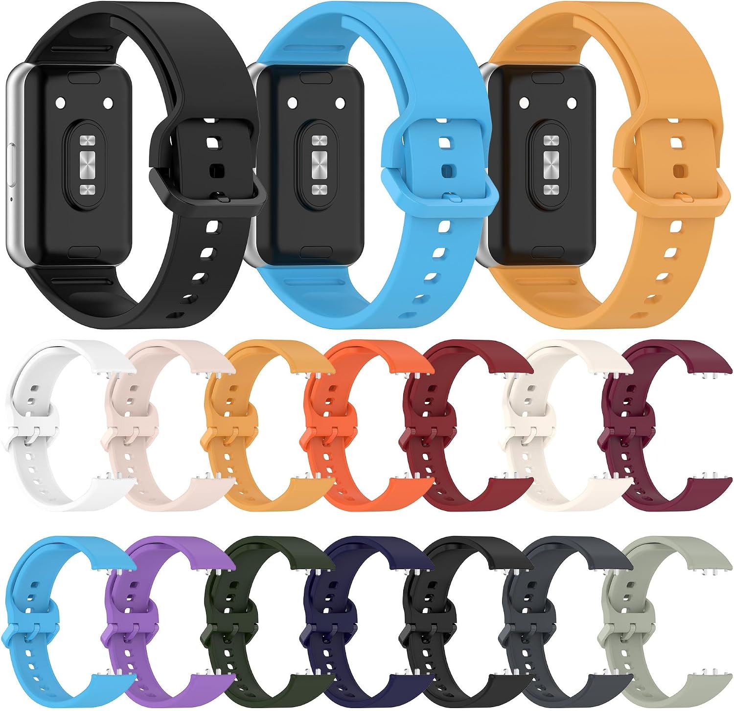 Thumbnail 6 de Panda Bobo Strap for Galaxy Fit 3 (SM-R390) – Soft Silicone Replacement Band