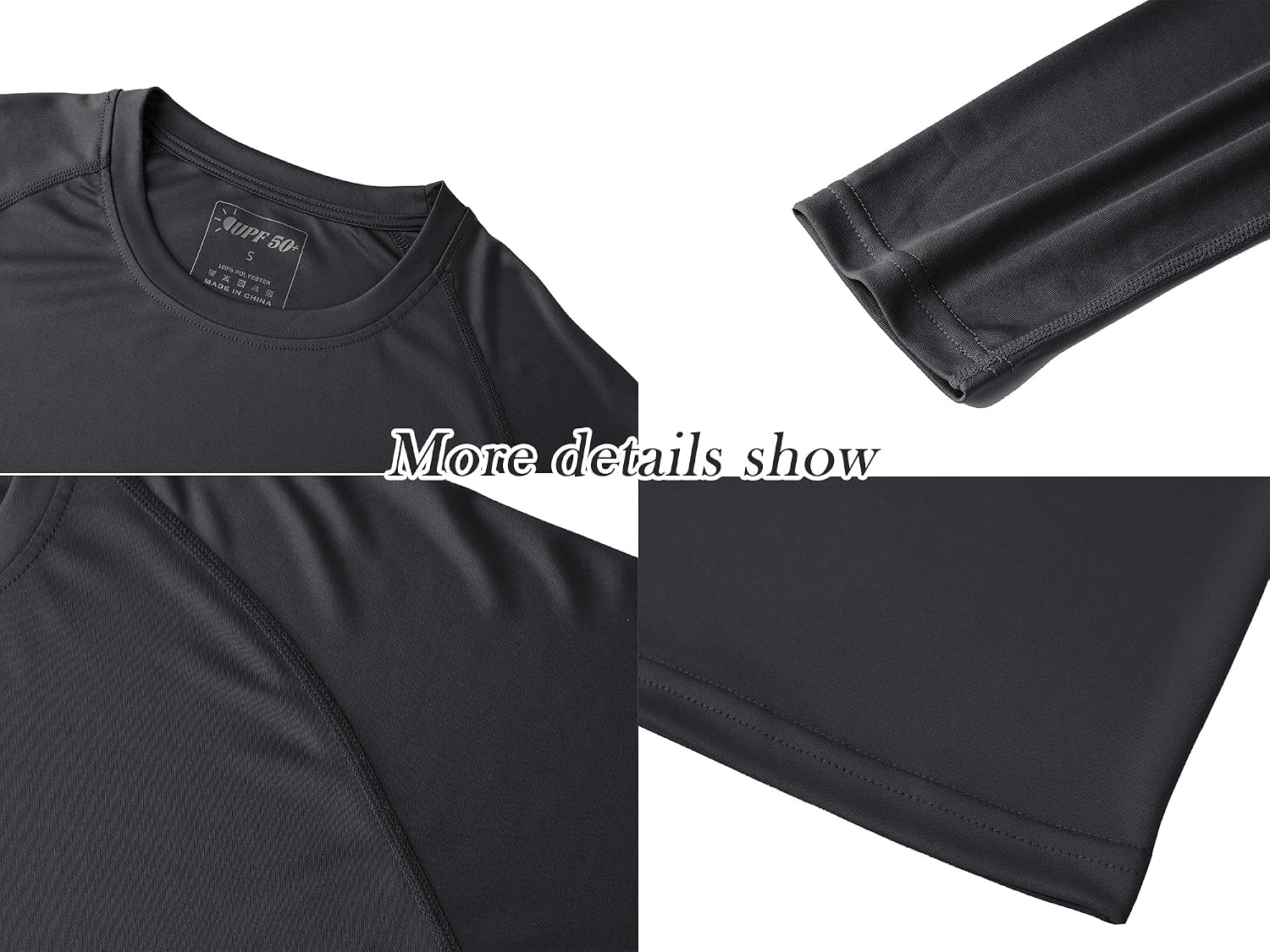 Detalle de Tansozer Men’s UV Rash Vest UPF 50+ Long Sleeve (Quick Dry) for Swimming, Fishing & Sports