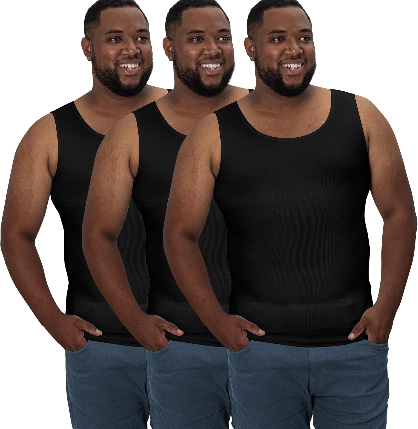 Detalle de QORE LOGIQ Gynecomastia Compression Tank 5XL
