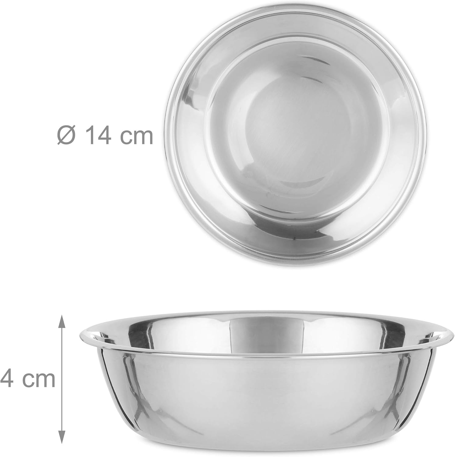 Detalle de Relaxdays 10028859 écuelle double surélevée pour chiens — bambou et inox, 2 x 300 ml
