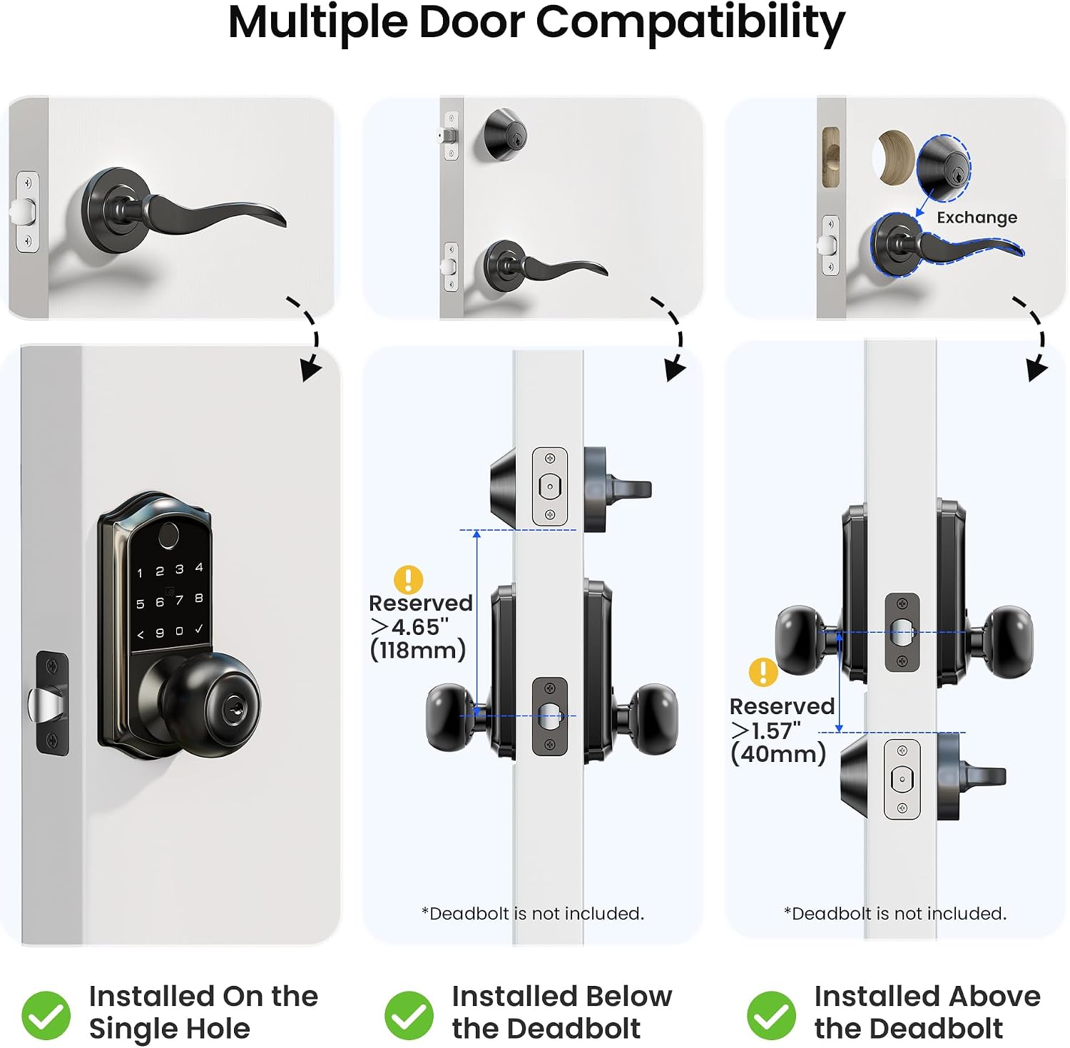 Thumbnail 6 de Veise Smart Door Knob Lock VE018