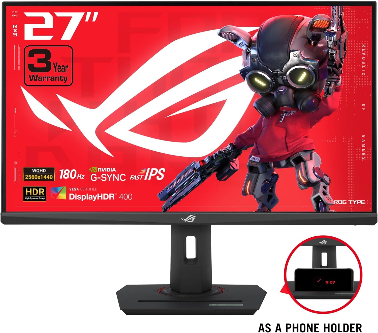Thumbnail 1 de ASUS ROG Strix XG27ACS 180Hz QHD Monitor
