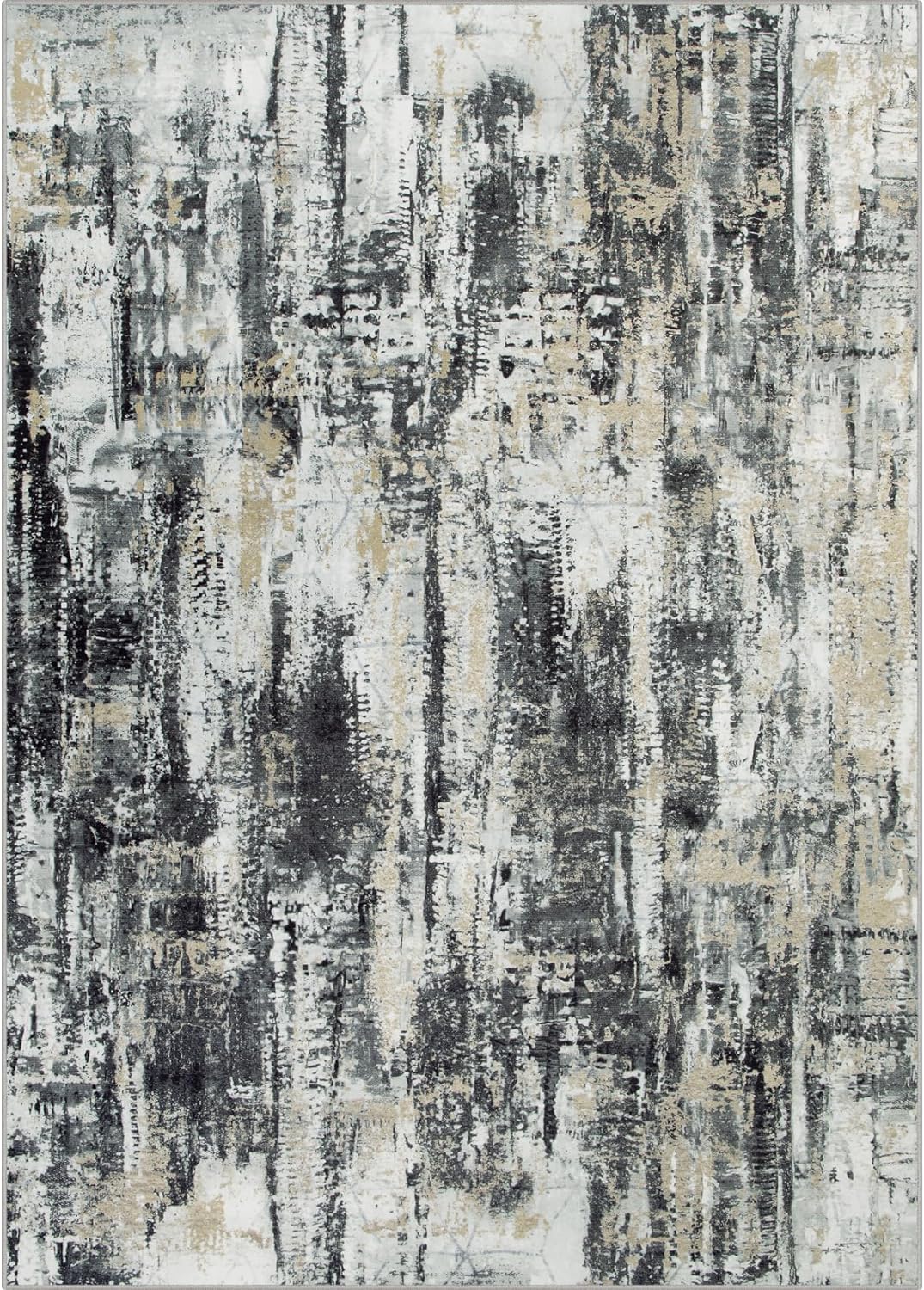 Detalle 2 de 8x10 Washable Area Rug Modern Abstract