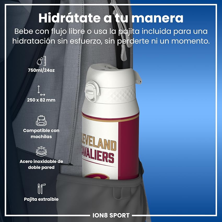 Thumbnail 1 de ion8 NBA Cleveland Cavaliers Botella térmica 750 ml 🚰