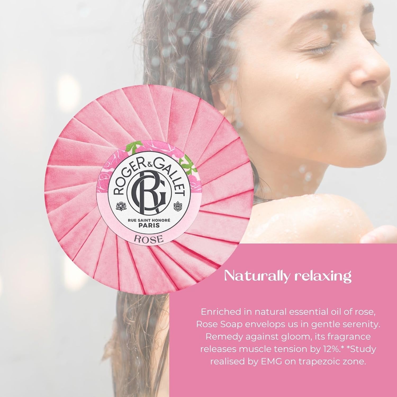 Thumbnail 4 de Roger & Gallet Rose Savon Bienfaisant 100g – savon parfumé pour les mains et le corps