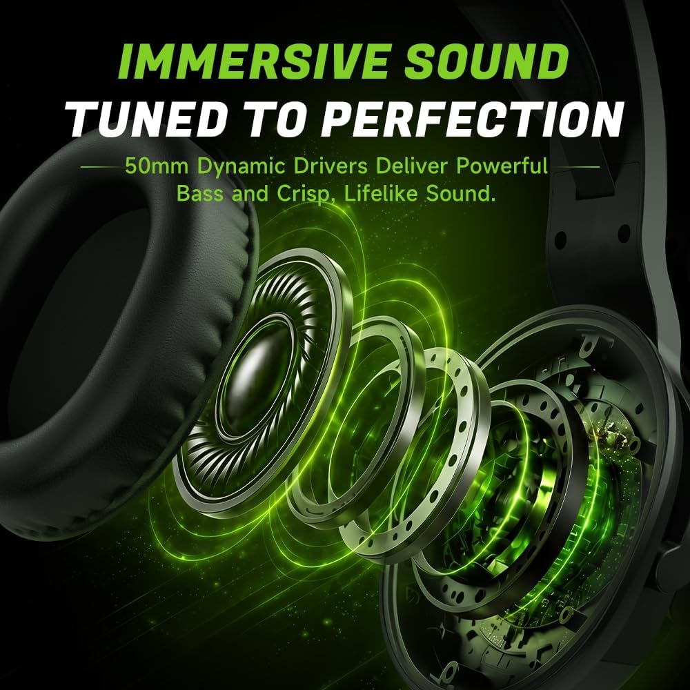 Detalle 2 de Acer Wireless Gaming Headset with Tri-Mode Connectivity for PS5, PC, and More