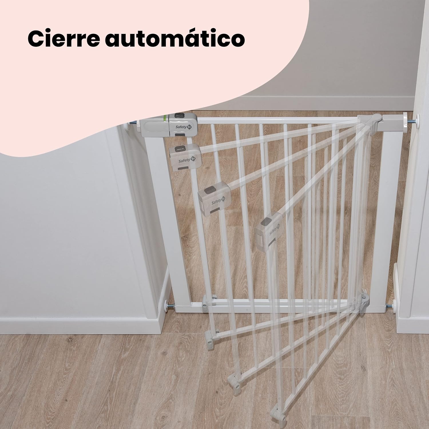 Detalle 2 de Safety 1st Auto Close Barrera Seguridad Infantil Sin Tornillos 🚧