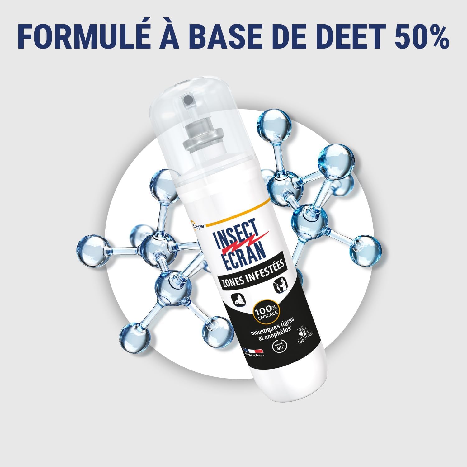 Thumbnail 4 de Insect Ecran Anti-Moustiques Zones Infestées 8H – Spray répulsif 3x100ml