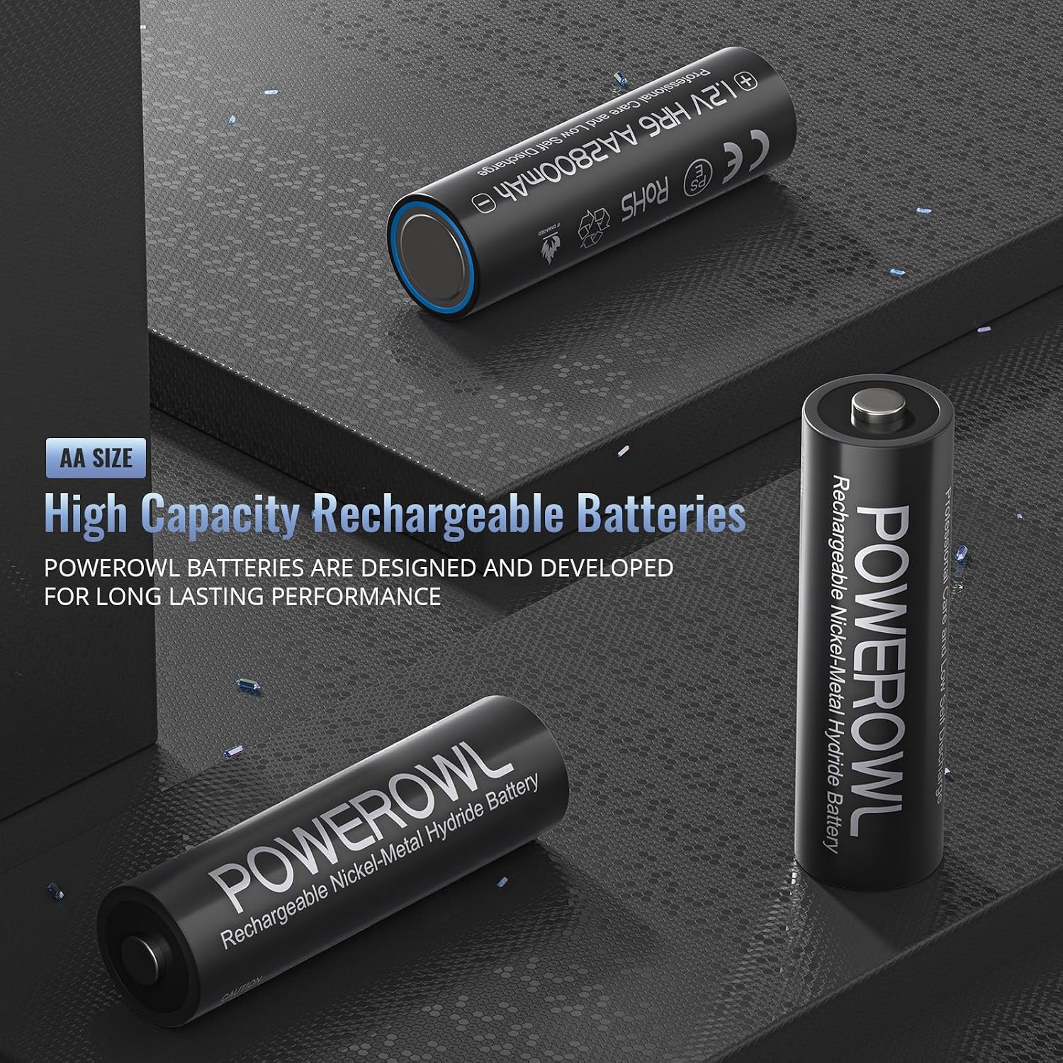 Thumbnail 1 de POWEROWL AA rechargeable batteries 2800mAh
