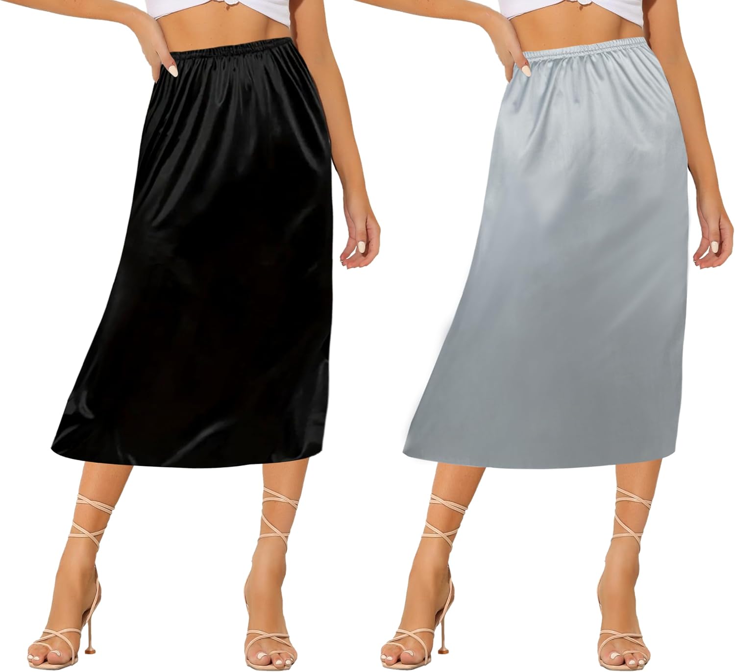 Detalle 2 de Ellames Satin Half Slips