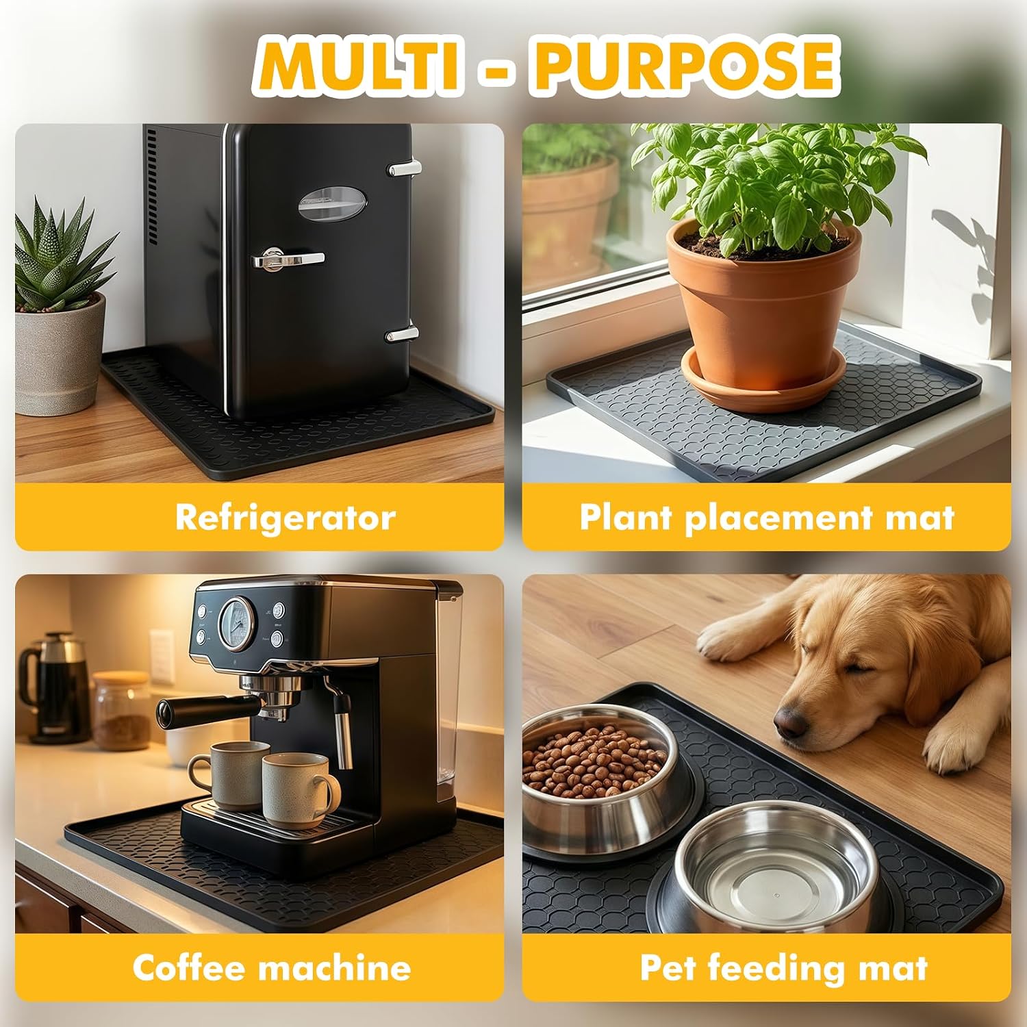 Thumbnail 6 de Swihorab Silicone Appliance Mat 19.7 x 19.7 Inches
