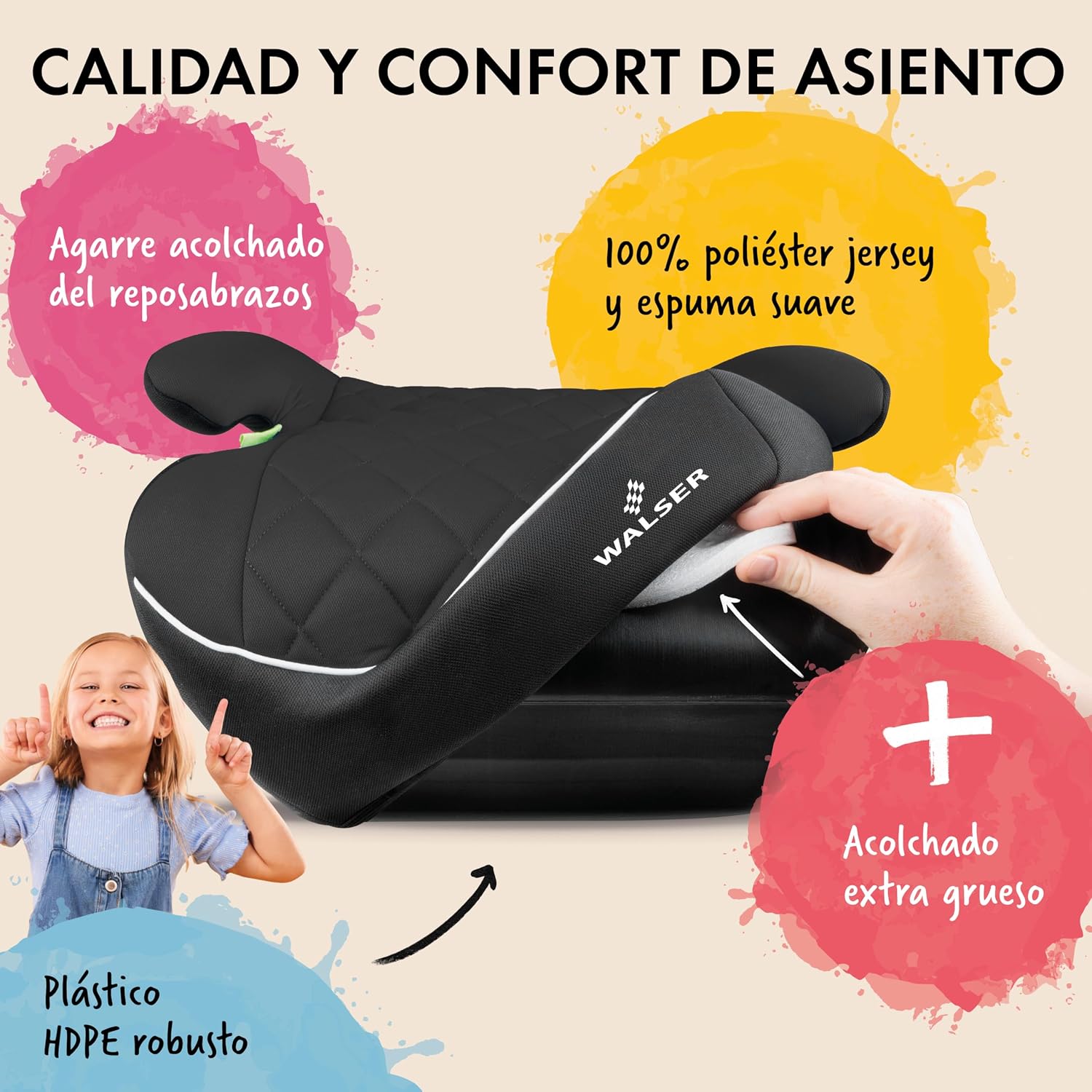 Detalle de WALSER Andy asiento elevador infantil 125-150 cm
