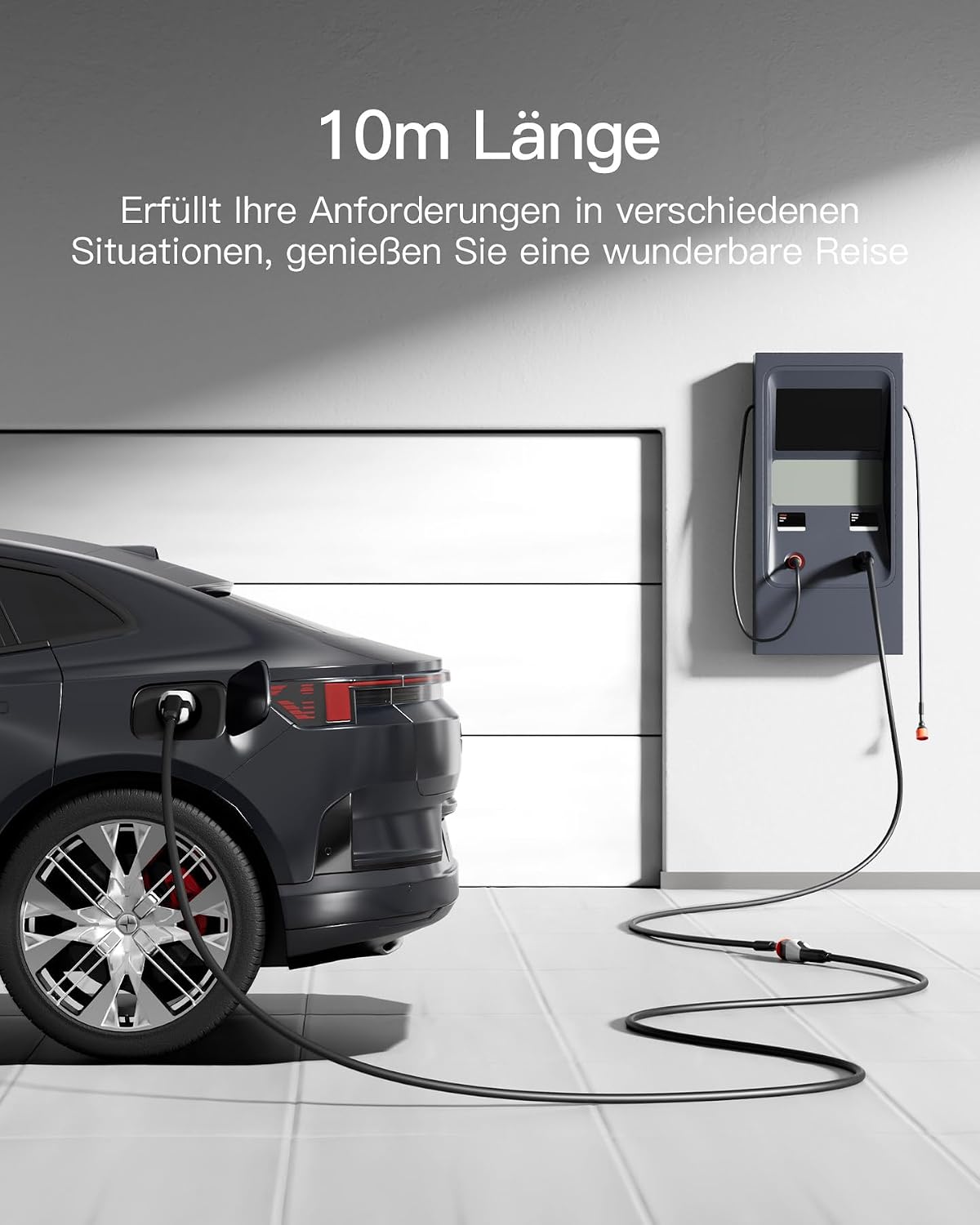 Thumbnail 5 de tomons Typ 2 Ladekabel 22 kW, 10 m – dreiphasig 32 A, Typ 2 auf Typ 2 inkl. Tragetasche und Mikrofasertuch