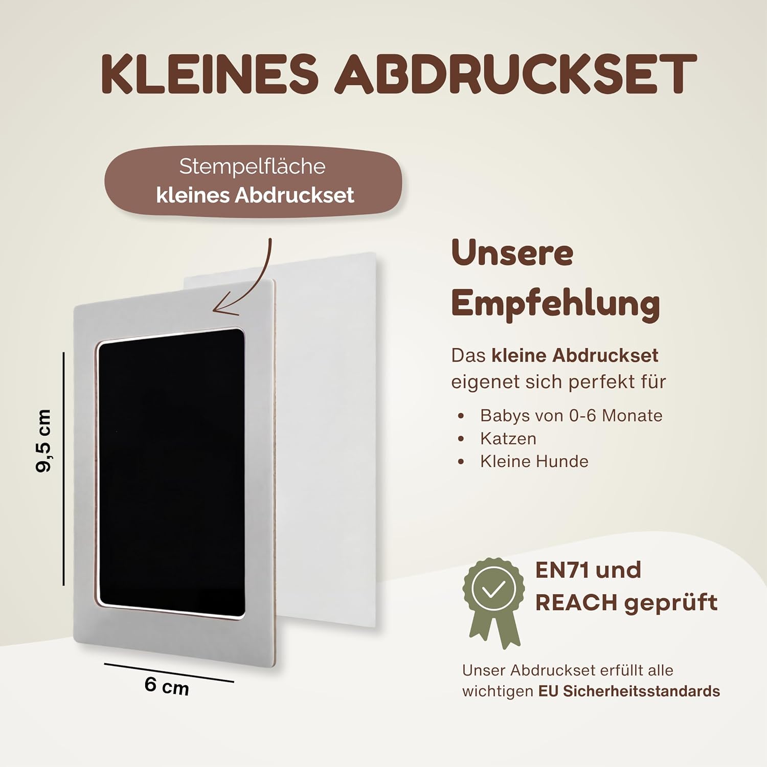 Thumbnail 4 de WELTWERK Baby Abdruckset – Clear Hand- & Fußabdrücke inkl. Vorlagen, sicher & sauber