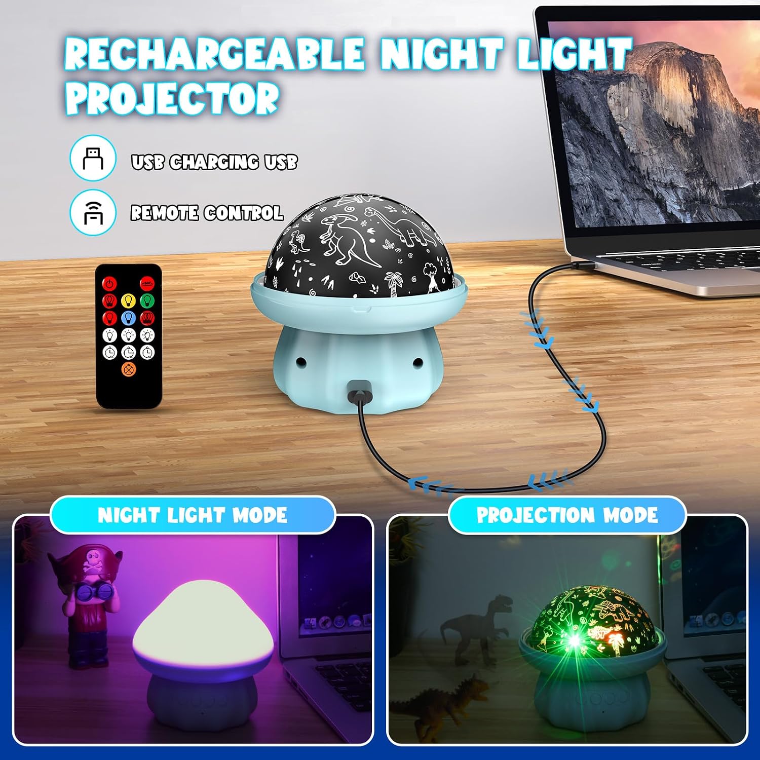 Thumbnail 6 de Hapikids Baby Projector Light 360° rotate