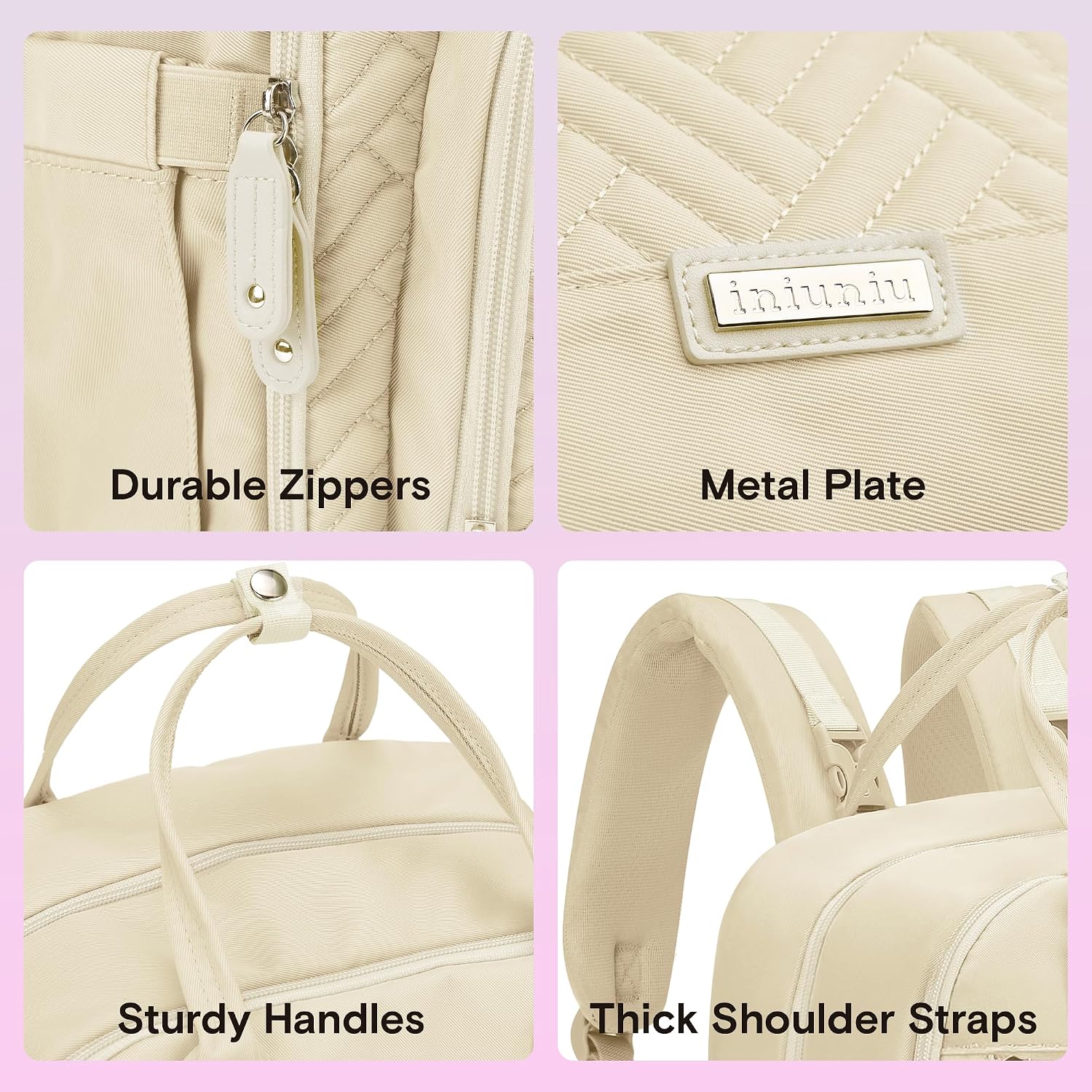 Detalle de iniuniu Diaper Bag Backpack, 4-in-1