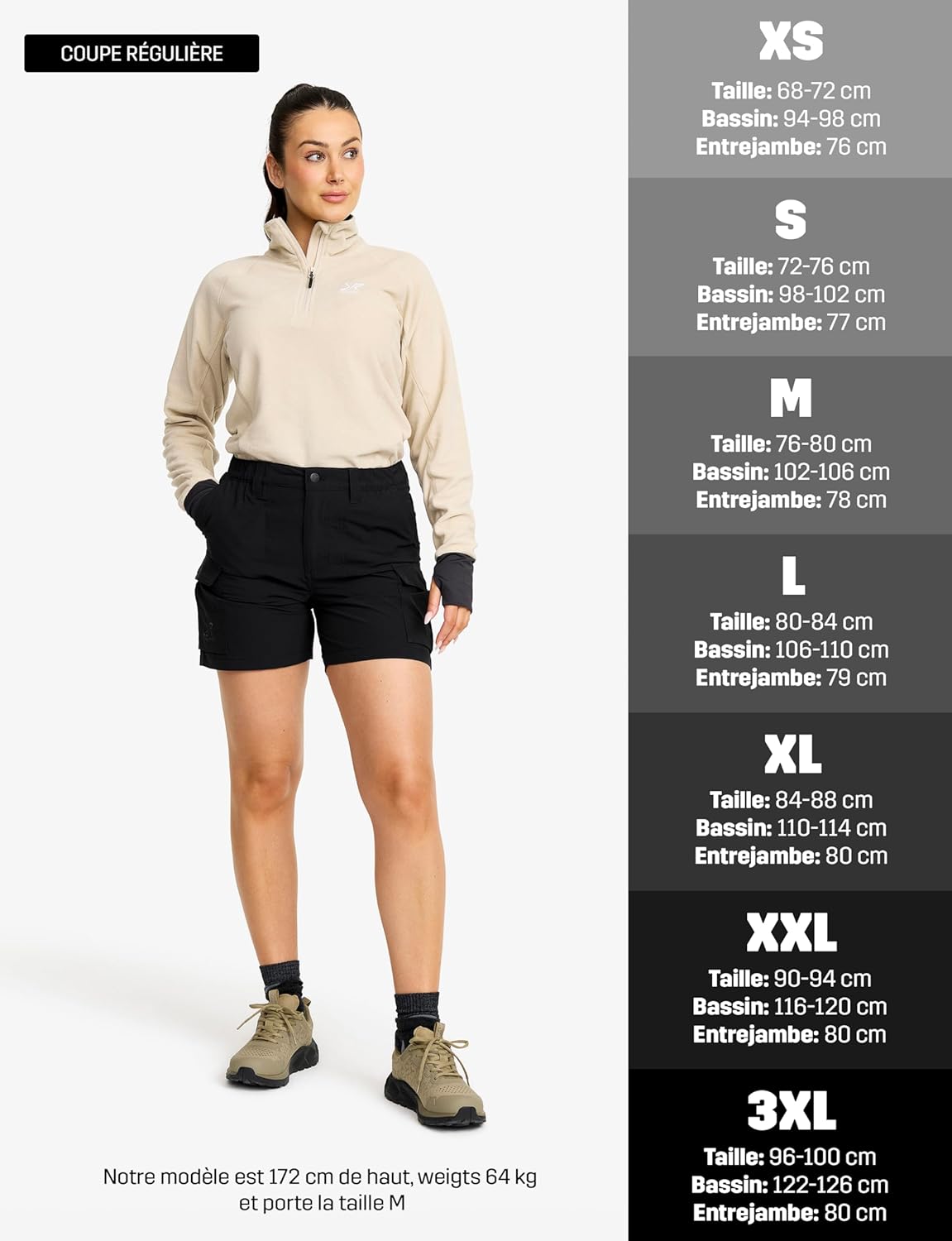 Thumbnail 3 de RevolutionRace Adventure Cargo Stretch Shorts femme : short de randonnée léger et pratique