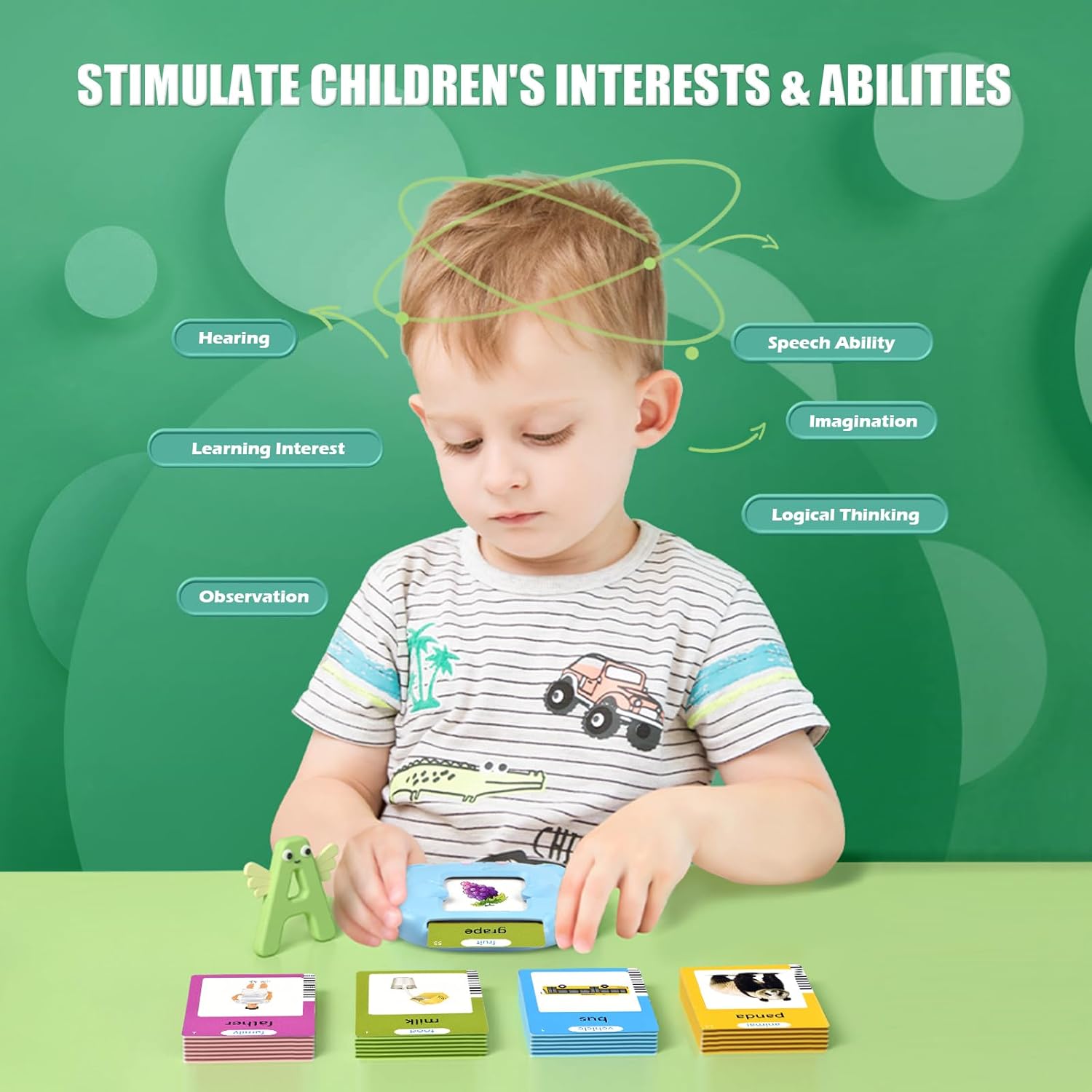 Detalle de Talking Flash Cards 510 words educational toys