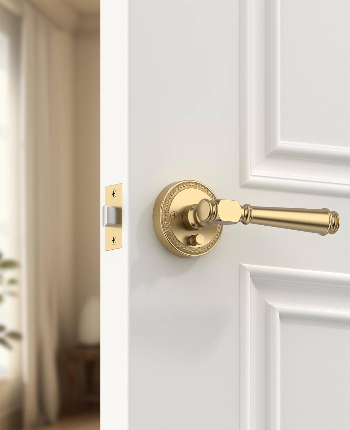 Detalle 2 de Amerdeco Privacy Door Handles, Zinc Alloy