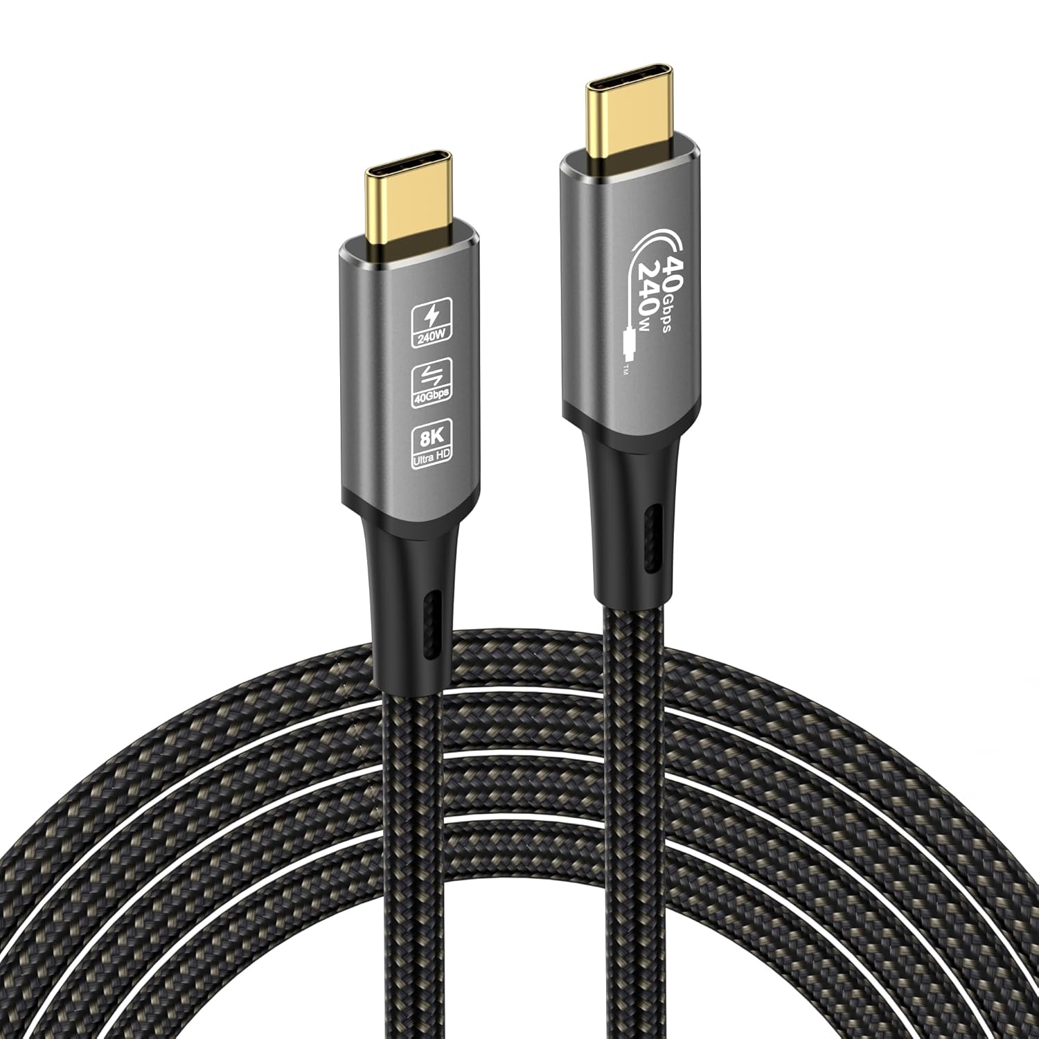 Detalle de USB4 Kabel mit Thunderbolt 4 240 W