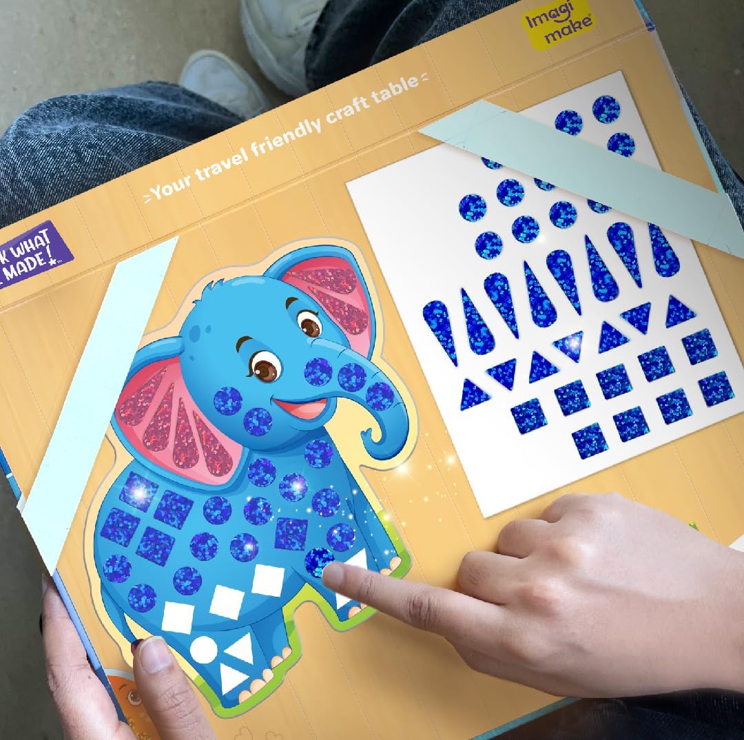 Thumbnail 3 de IImagimake Mirror Mosaic Animals & Birds Kids Art Set