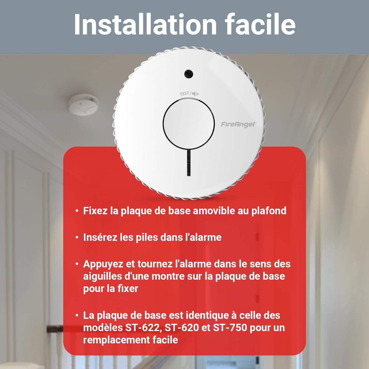 Thumbnail 4 de FireAngel FA6115-INT Détecteur de fumée 10 ans