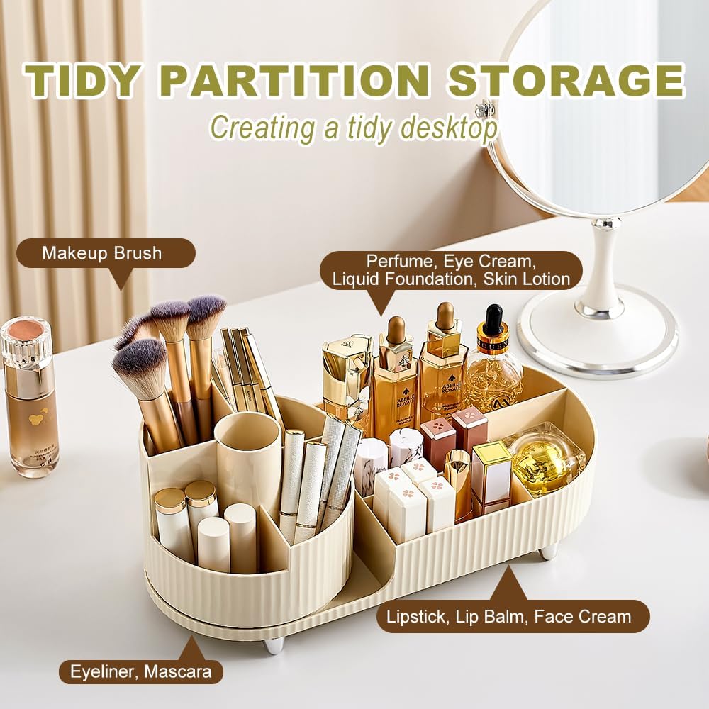 Detalle 2 de BULLA Makeup Organiser 360° rotating cosmetics organiser 💄