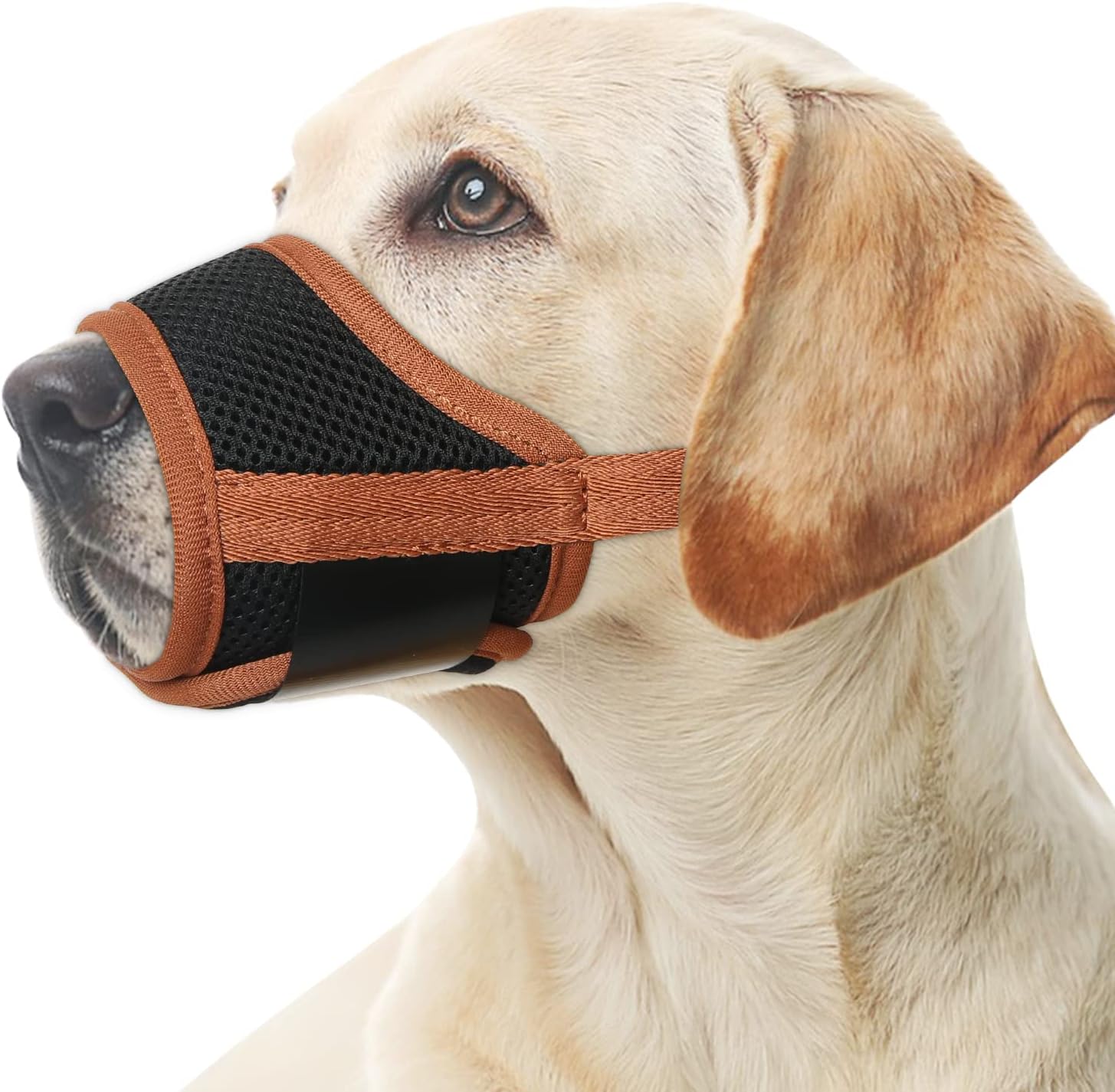Thumbnail 6 de HEELE Maulkorb für Hunde XL Braun – verstellbar, atmungsaktiv und sicher sitzender Schutz
