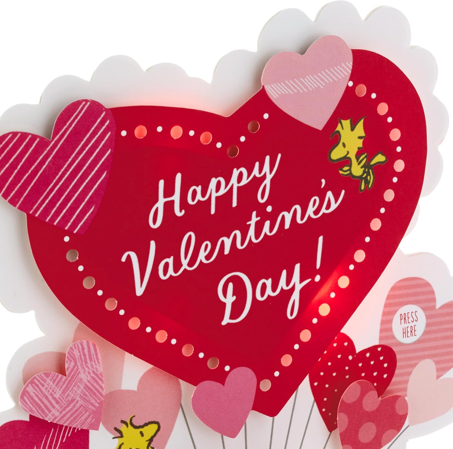 Detalle de Hallmark PEANUTS Valentines card 3D pop up