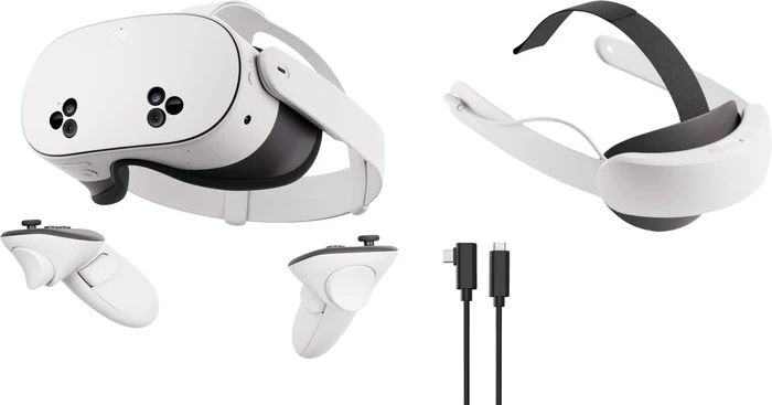Thumbnail 19 de Meta Quest 3S 256GB + BlueBuilt PC Link-Kabel + Elite Strap mit Akku (inkl. Touch Plus Controller)