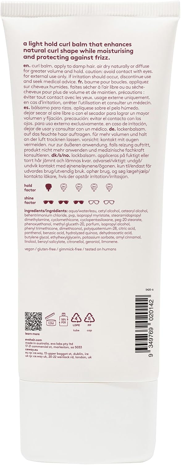Detalle de Evo Liquid Rollers Curl Balm: Lightweight, Buildable Curl Definition and Frizz Protection