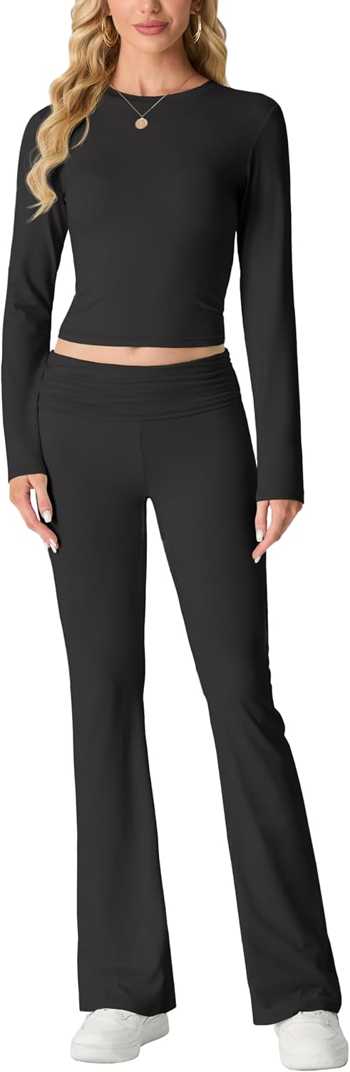 Thumbnail 1 de IWOLLENCE cropped lounge set, 2 piece women