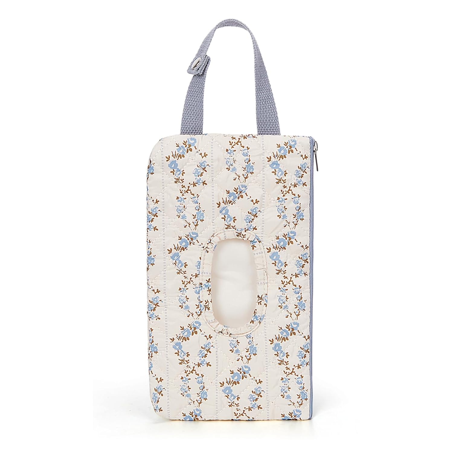 Detalle de Quilted Baby Wipe Holder, Floral Pattern