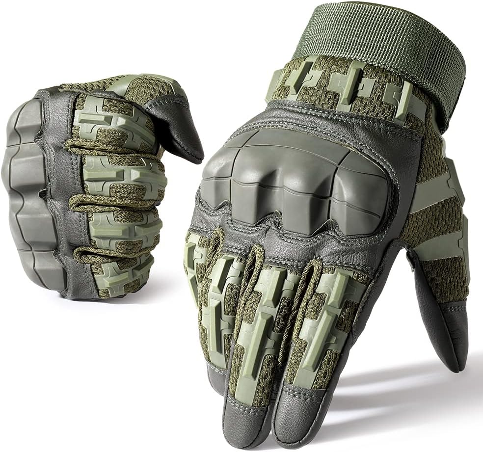 Detalle de WTACTFUL B36 Tactical Gloves, Green Small, Touchscreen and Reinforced Palm