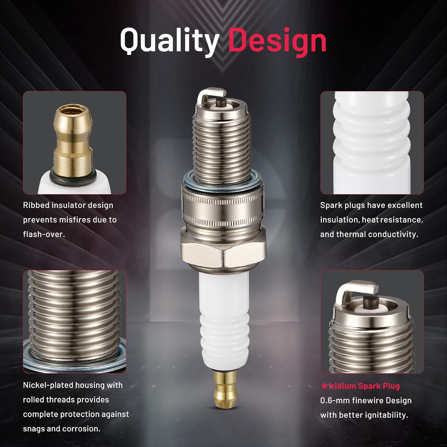 Detalle 2 de BDFHYK BR8ES Spark Plugs