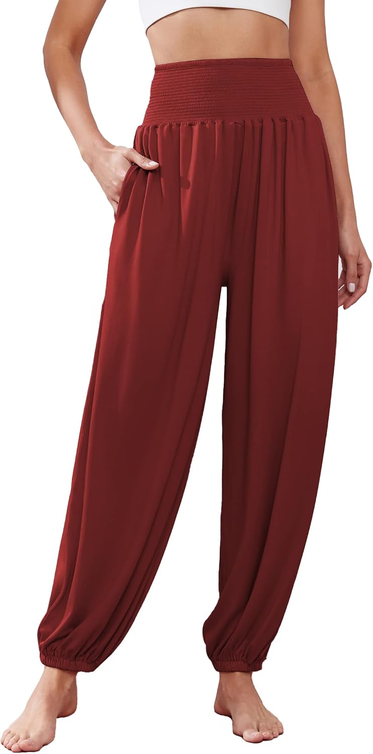 Thumbnail 6 de Famulily Harem Pants for Women UK: High-Waist Yoga Lounge Trousers (S–XXL)