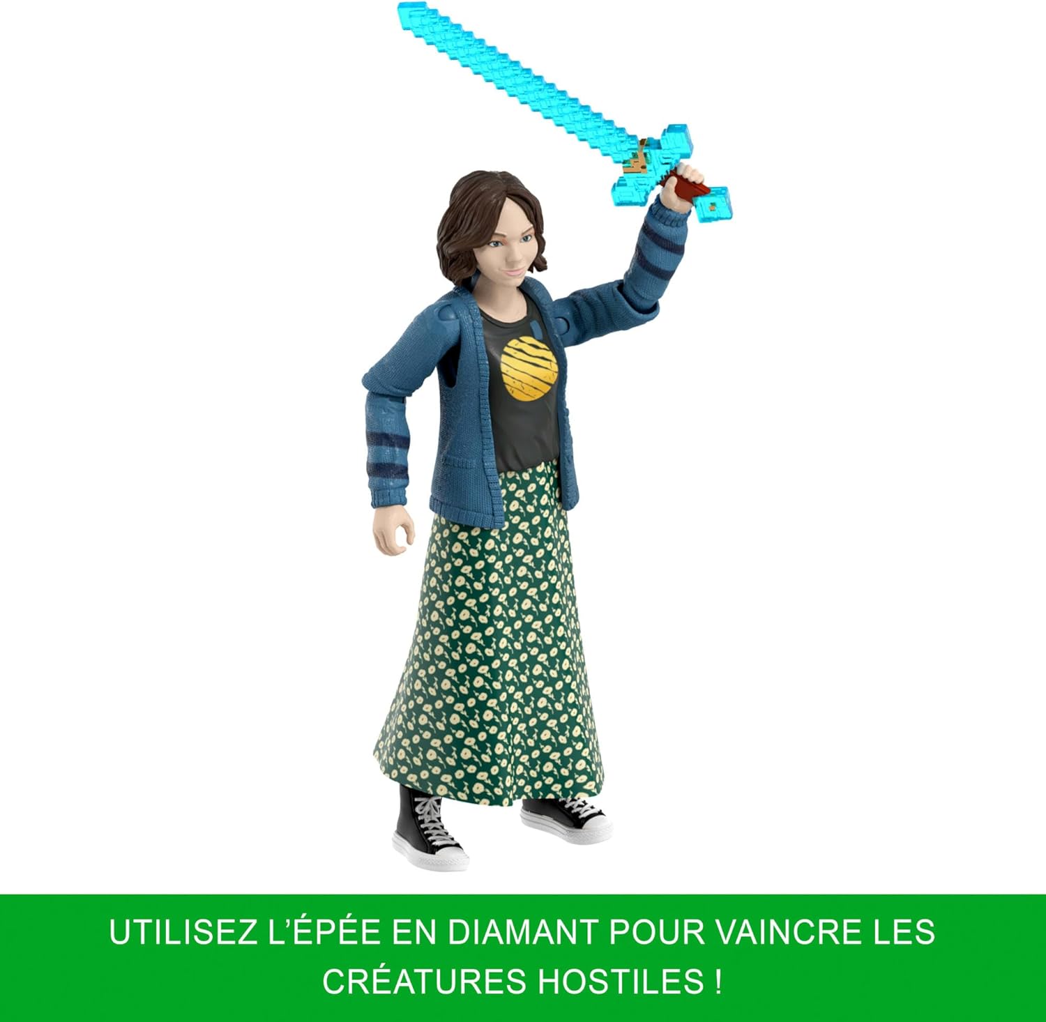 Thumbnail 3 de Coffret Mattel Minecraft « Rencontres à la Surface » avec 4 figurines articulées et 3 accessoires (JFR70)