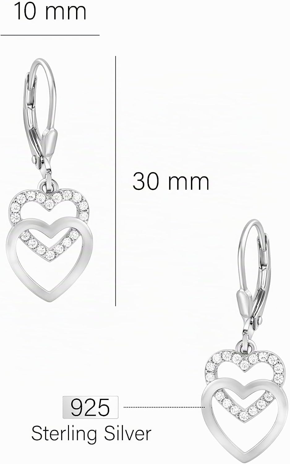 Thumbnail 3 de Sofia Milani Orecchini Argento 925 Cuore Zirconia