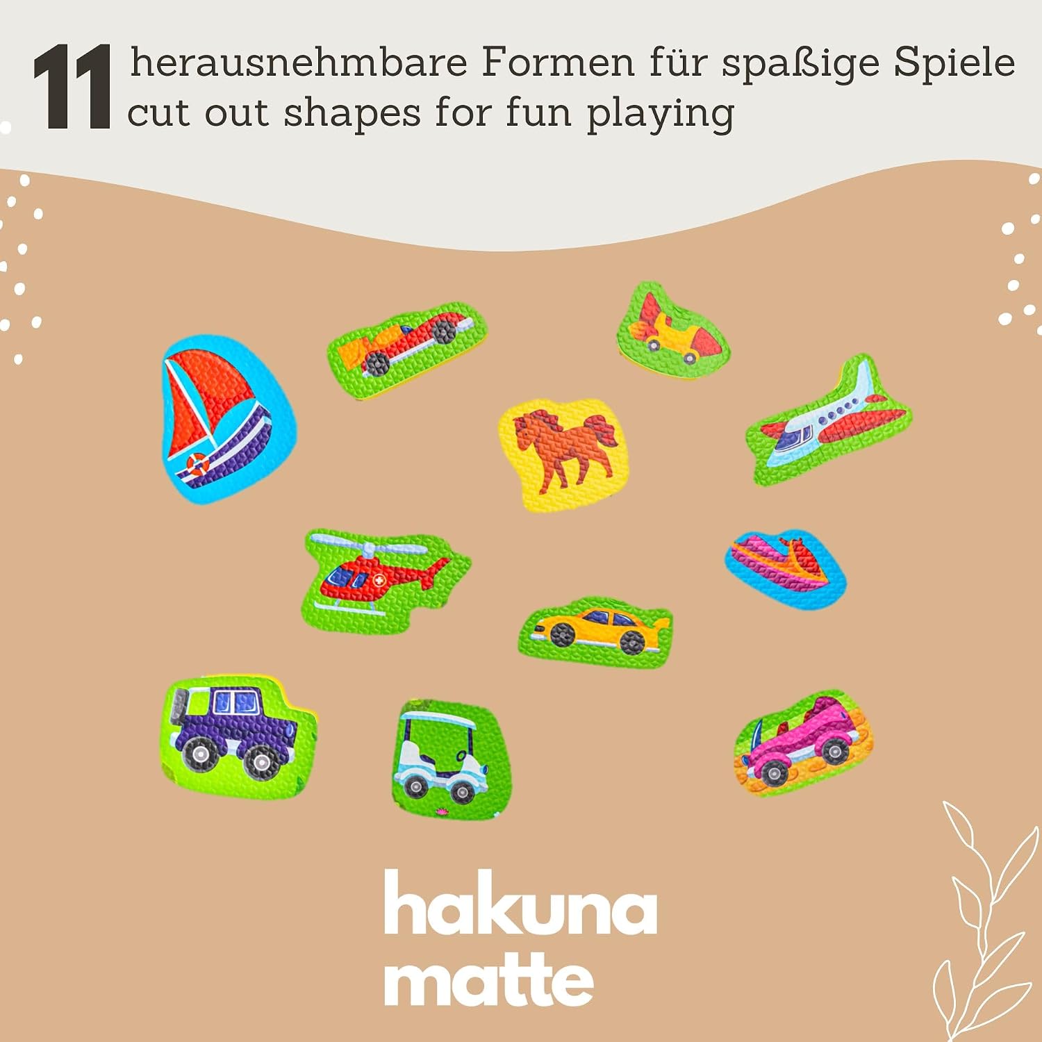 Detalle 2 de Hakuna Matte Straße Puzzlematte 1,2x1,2 m