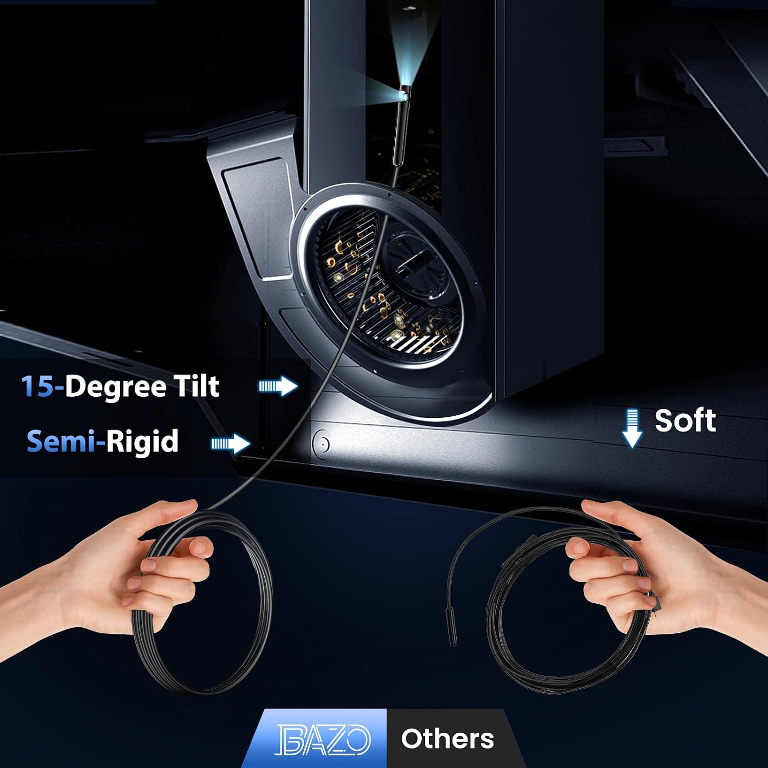 Detalle de BAZO Endoscope Camera 18.04ft